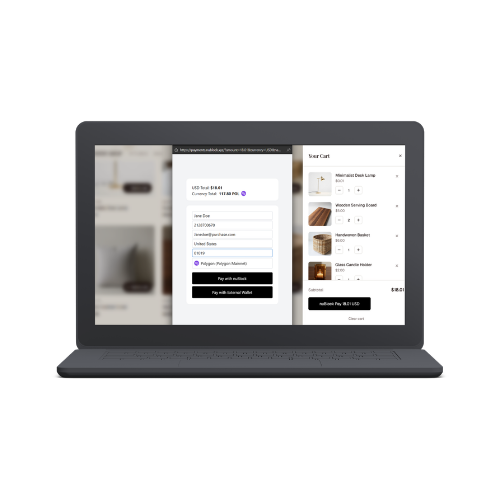 Configure currencies interface on laptop
